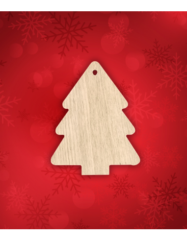 Décoration de Noël en bois Sapin