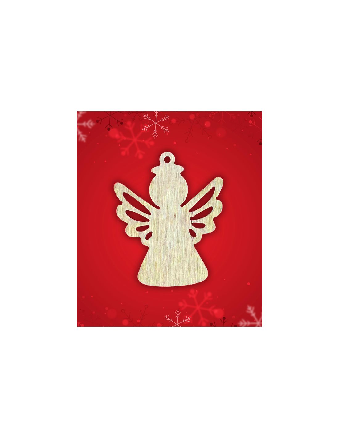 Décoration de Noël en bois Ange