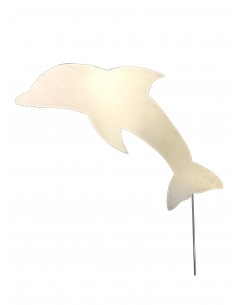 Dauphin en métal brut à...