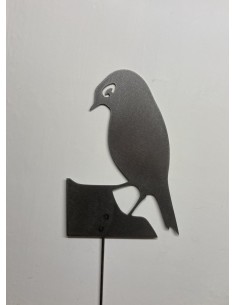 Oiseau en métal à piquer en...