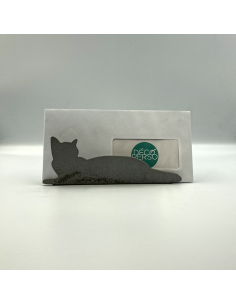 Porte-lettres Chat en métal brut 2