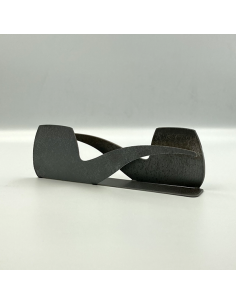 Porte-lettres Pipe en métal brut