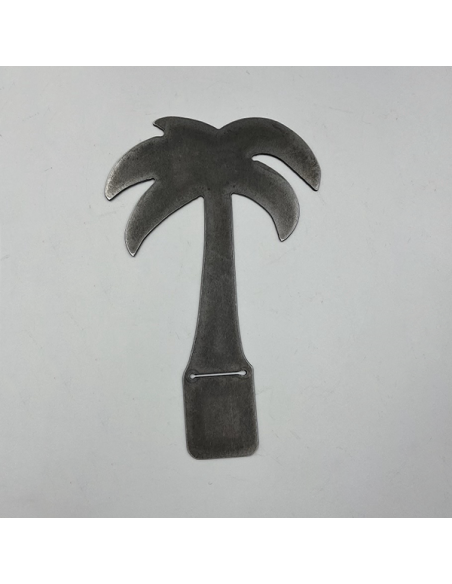 Petit palmier à poser en métal brut