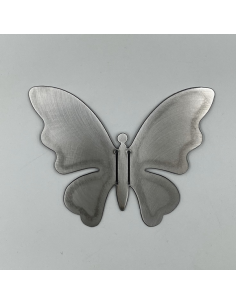 Décoration murale papillon en métal brut pliable 2