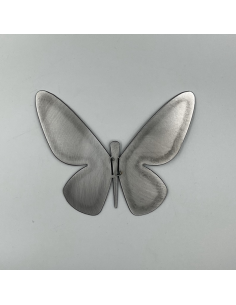 Décoration murale papillon en métal brut pliable 2
