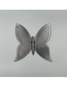 Décoration murale papillon en métal brut pliable 2