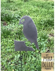 Oiseau en métal à piquer en... 2