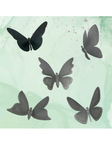 Ensemble de 5 papillons