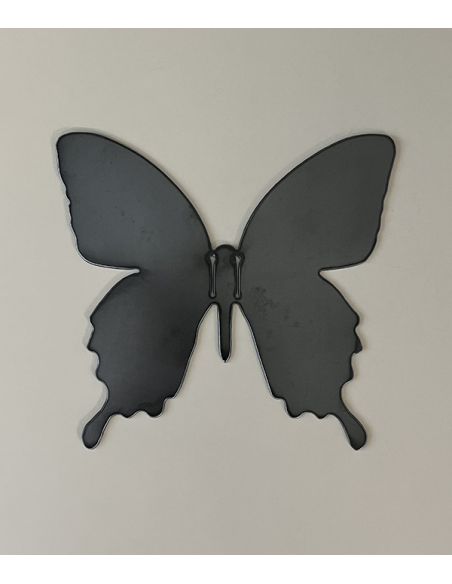 Décoration murale papillon en métal brut pliable modèle 7