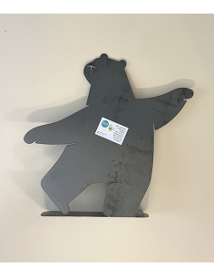 Pêle-mêle ours en métal brut