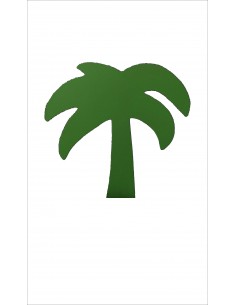 perdu sur une île sous un palmier